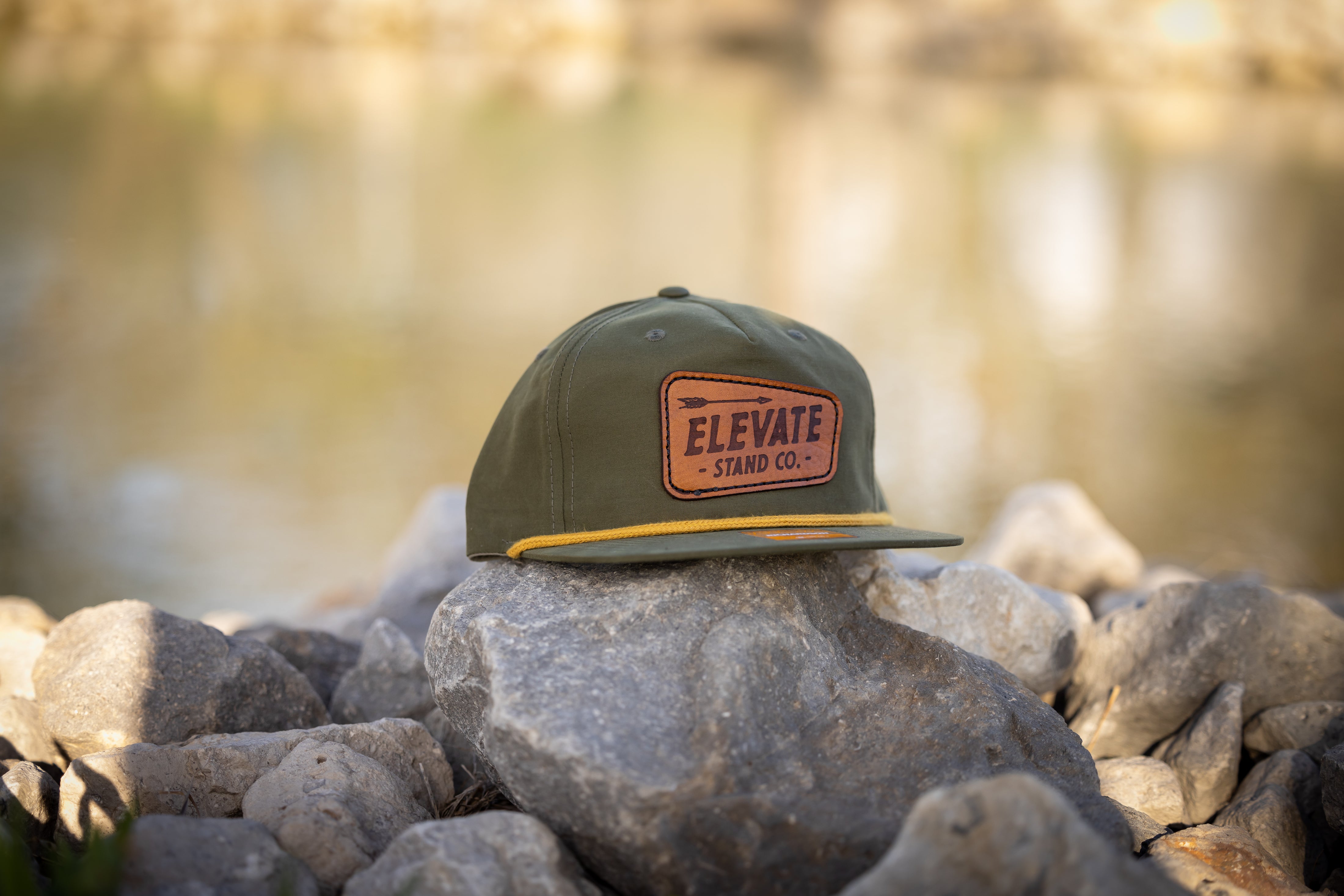 Vintage ESC Patch Rope Hat (Loden Green/Gold) – Elevate Stand