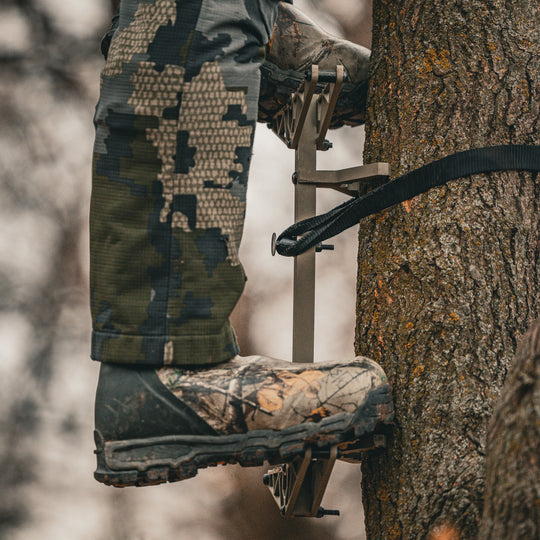 ascend climbing sticks on tree