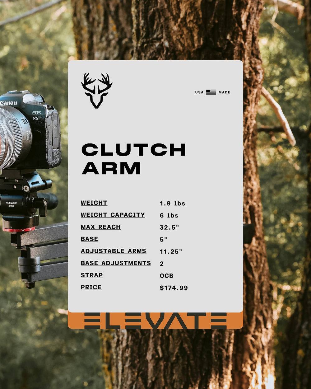 Clutch Camera Arm